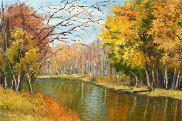 梦见色彩淡雅的油画