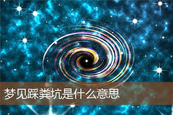 梦见踩粪坑是什么意思