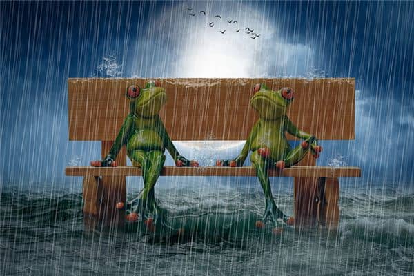 梦见下大雨涨大水是什么意思