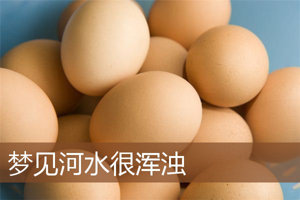 梦见河水很浑浊是什么意思