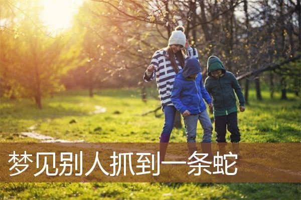 别人抓到一条蛇