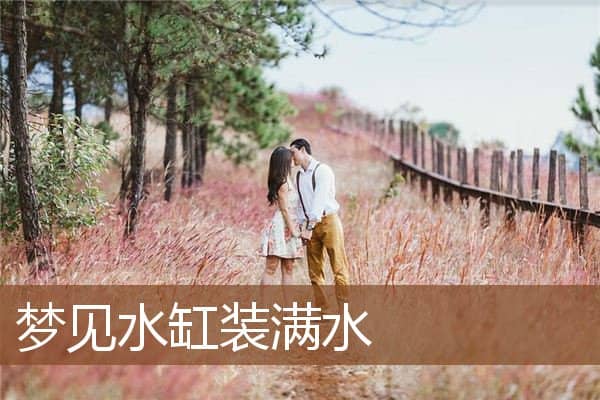 梦见水缸装满水是什么意思