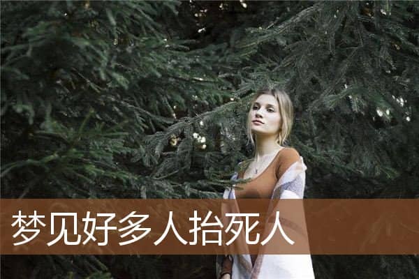 梦见好多人抬死人是什么意思