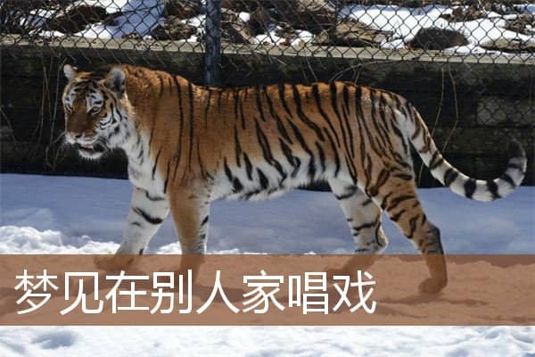 梦见在别人家唱戏是什么意思