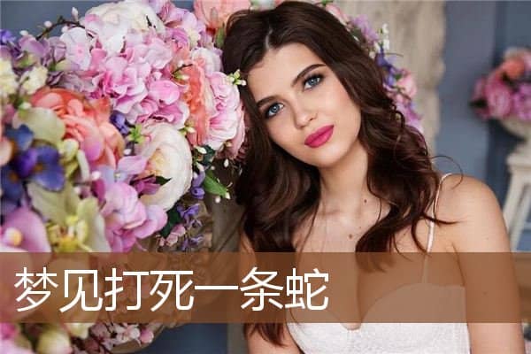 梦见打死一条蛇是什么意思