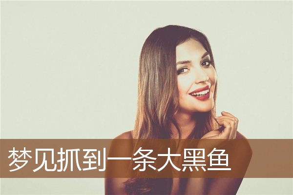 梦见抓到一条大黑鱼是什么意思