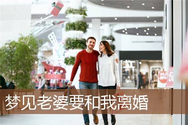 老婆要和我离婚