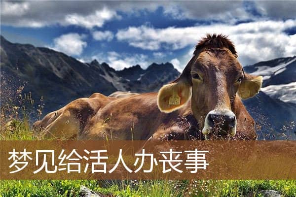 梦见给活人办丧事是什么意思