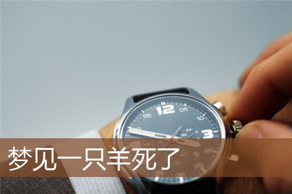 梦见一只羊死了是什么意思