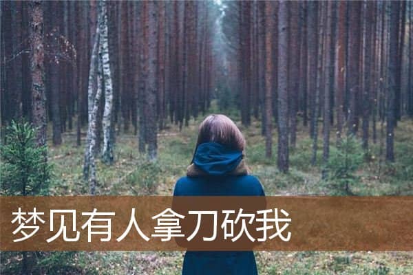 梦见有人拿刀砍我是什么意思