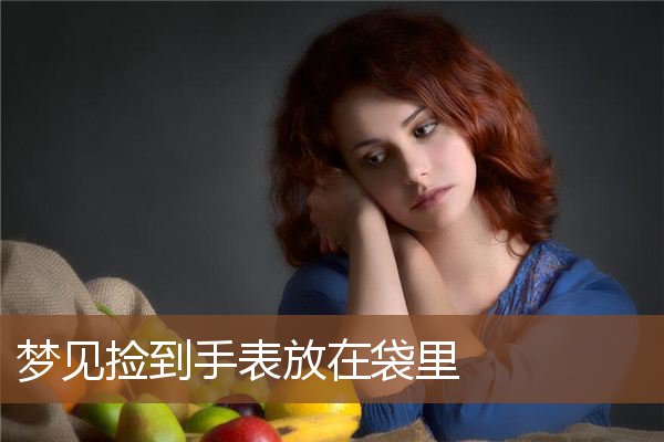 梦见捡到手表放在袋里是什么意思
