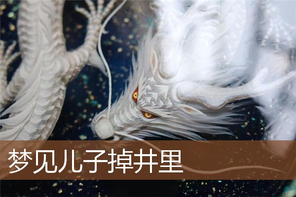 梦见儿子掉井里是什么意思